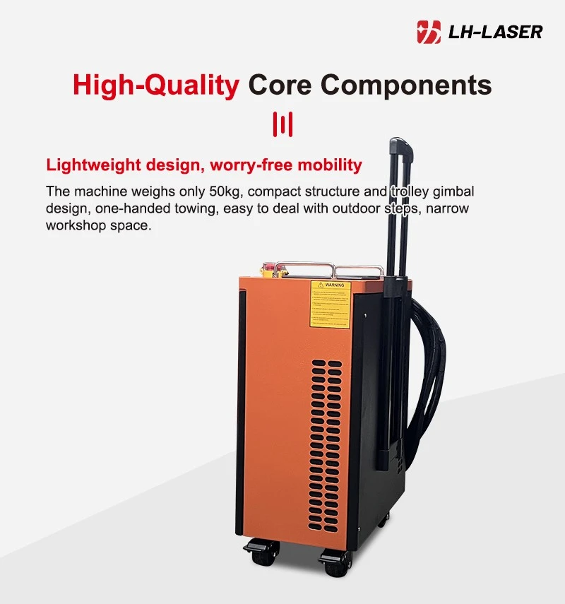 300W Trolley Type Pulsed Laser Cleaning Machine high quality